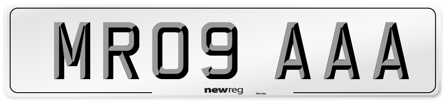 MR09 AAA Number Plate from New Reg